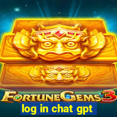 log in chat gpt